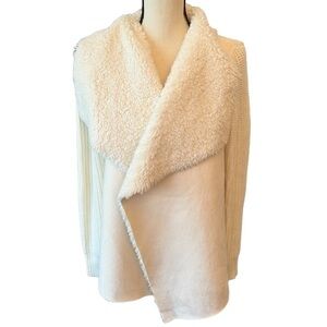 Lucky & Coco - Faux Fur Knit-‎ Like Ribbed Sweater